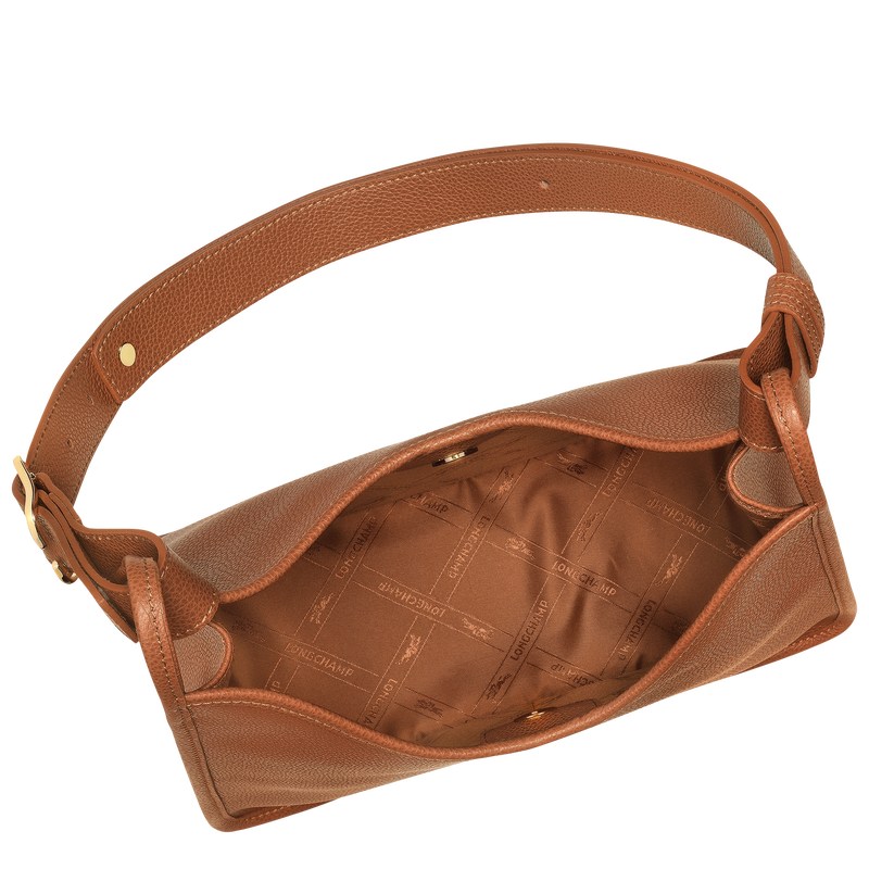 Longchamp Le Foulonné M Hobo bag - Leather Caramel | 3962-VNBIU