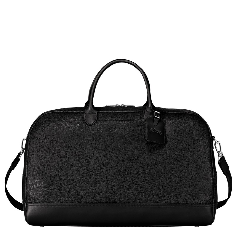 Longchamp Le Foulonné M Travel bag - Leather Siyah | 0735-VLSPD