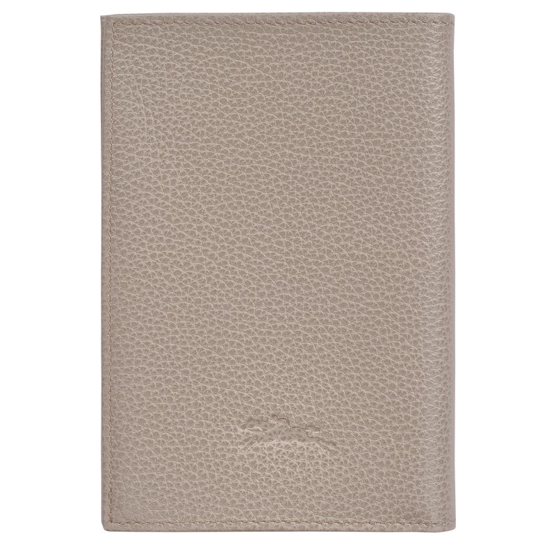 Longchamp Le Foulonné Passport cover - Leather Turtledove | 9270-JTMOX