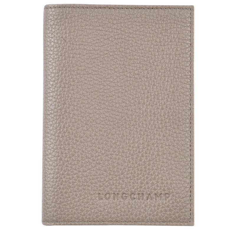 Longchamp Le Foulonné Passport cover - Leather Turtledove | 9270-JTMOX