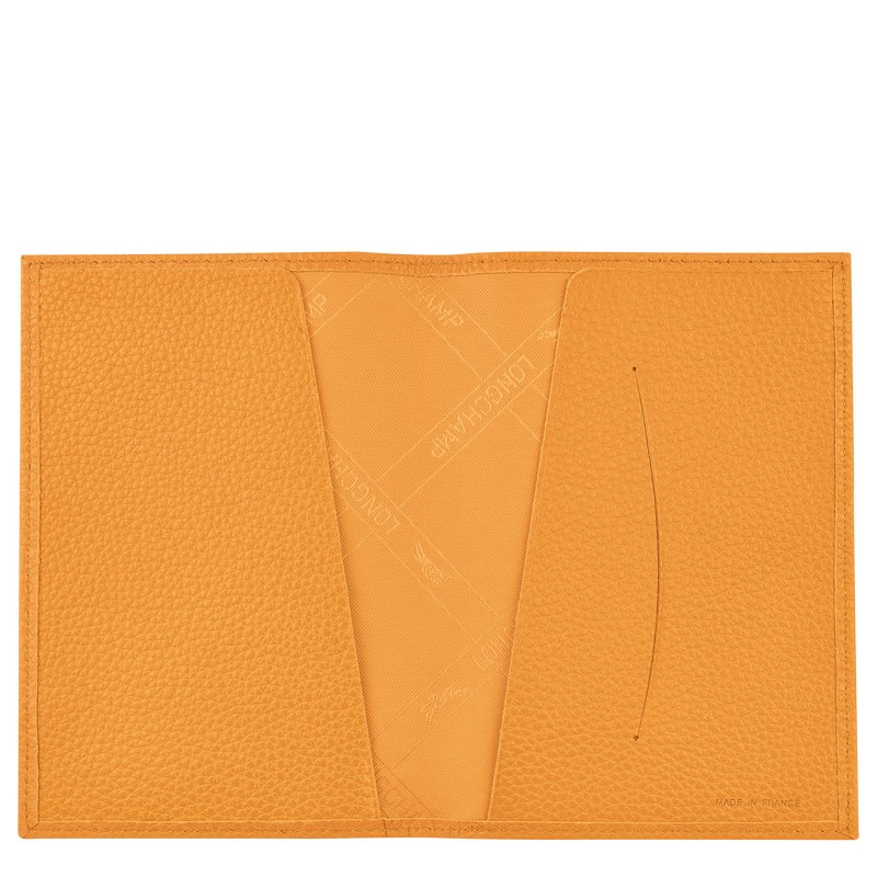 Longchamp Le Foulonné Passport cover - Leather Kayısı Rengi | 8937-GVTJX