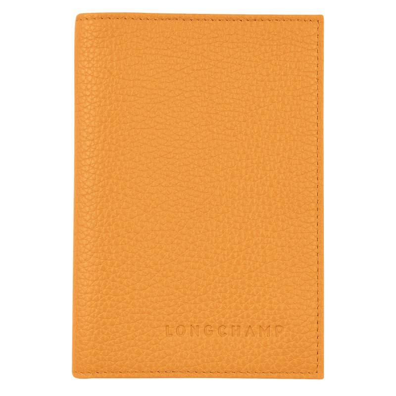 Longchamp Le Foulonné Passport cover - Leather Kayısı Rengi | 8937-GVTJX