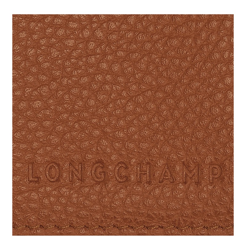 Longchamp Le Foulonné Passport cover - Leather Caramel | 0387-JRYTB