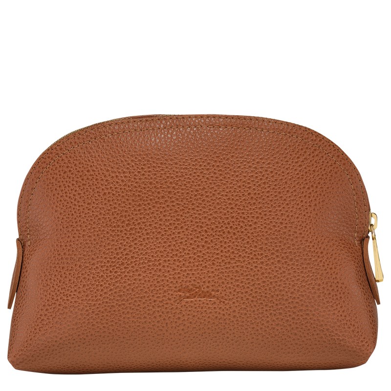 Longchamp Le Foulonné Pouch - Leather Caramel | 7306-BPKHR