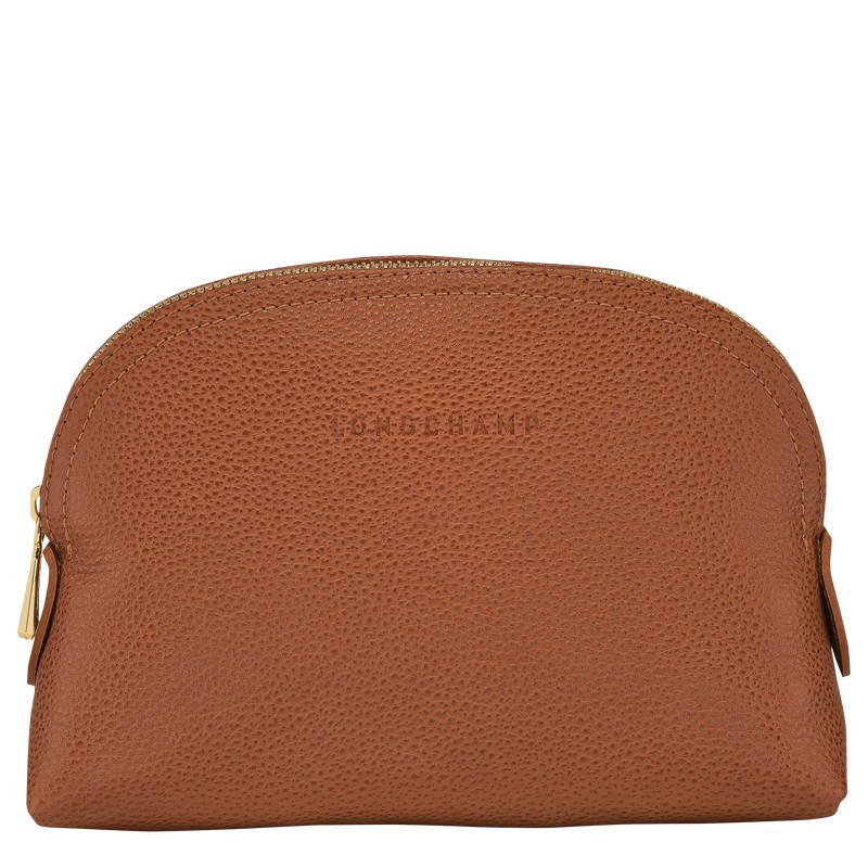 Longchamp Le Foulonné Pouch - Leather Caramel | 7306-BPKHR