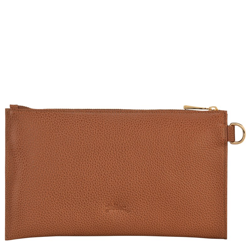 Longchamp Le Foulonné Pouch - Leather Caramel | 5467-ULEQD