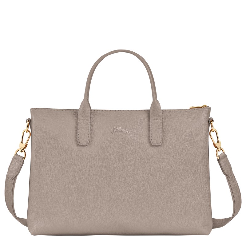 Longchamp Le Foulonné S Briefcase - Leather Turtledove | 7108-FHLOX