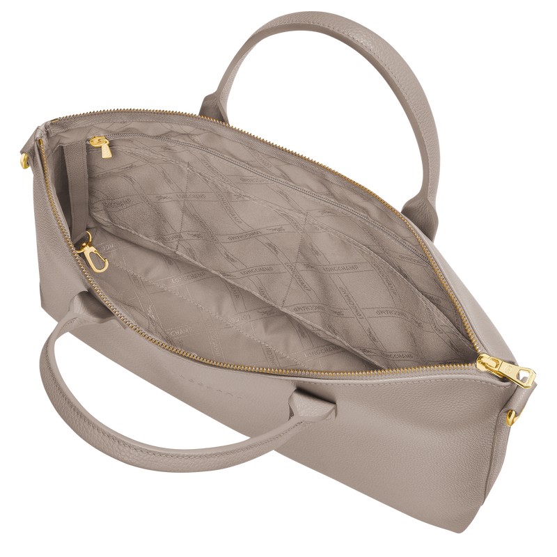 Longchamp Le Foulonné S Briefcase - Leather Turtledove | 7108-FHLOX