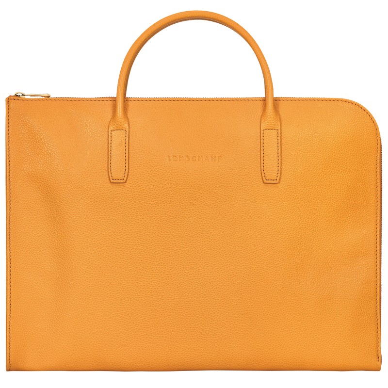 Longchamp Le Foulonné S Briefcase - Leather Kayısı Rengi | 3789-FDKCP