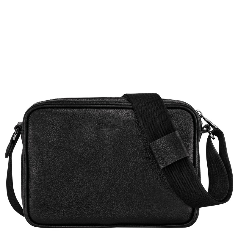 Longchamp Le Foulonné S Camera bag - Leather Siyah | 4289-VCAMQ