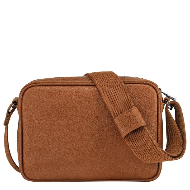 Longchamp Le Foulonné S Camera bag - Leather Caramel | 1793-EUOKT