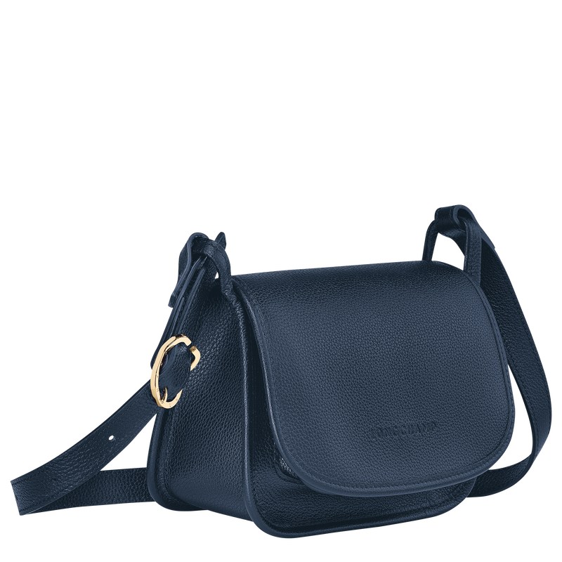 Longchamp Le Foulonné S Crossbody bag - Leather Lacivert | 5249-HRVYI