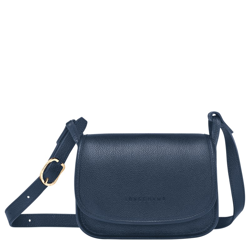 Longchamp Le Foulonné S Crossbody bag - Leather Lacivert | 5249-HRVYI