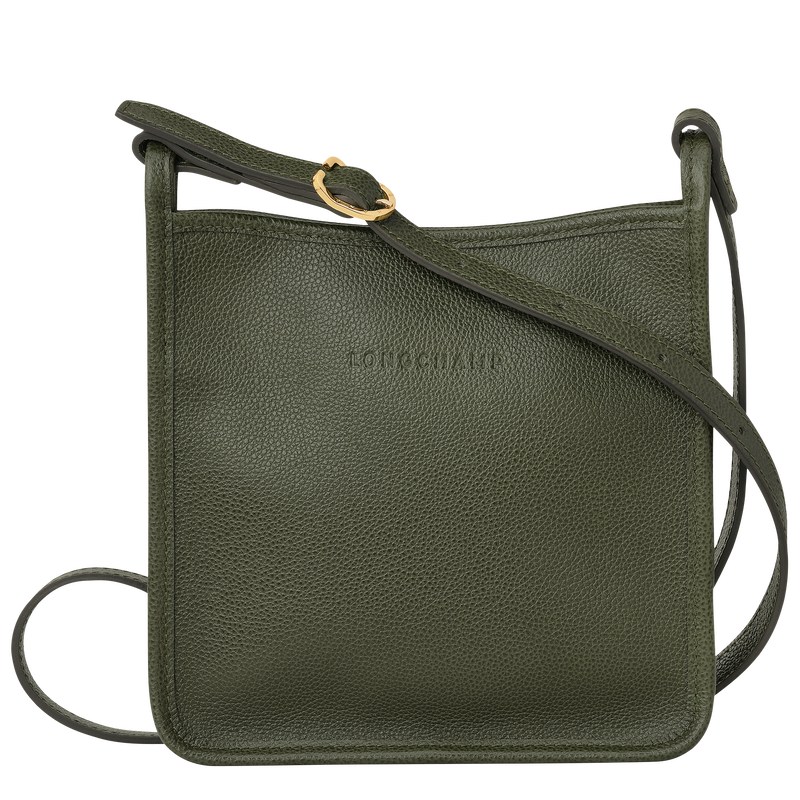 Longchamp Le Foulonné S Crossbody bag - Leather Haki | 2603-DLBXW