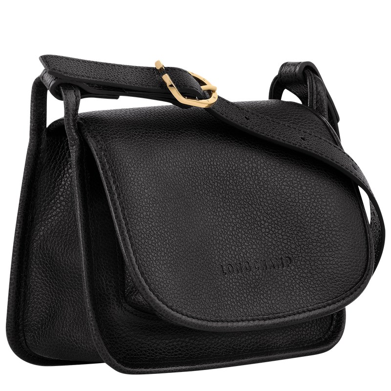 Longchamp Le Foulonné S Crossbody bag - Leather Siyah | 6508-CKHAE