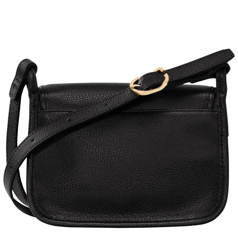 Longchamp Le Foulonné S Crossbody bag - Leather Siyah | 6508-CKHAE