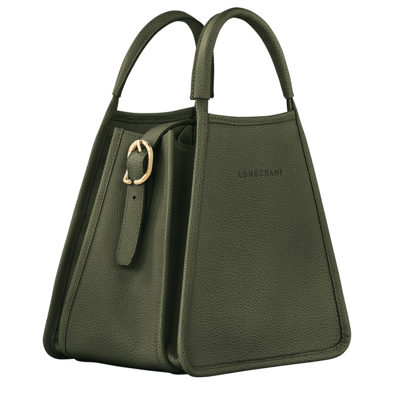 Longchamp Le Foulonné S Handbag - Leather Haki | 2095-ENBFA