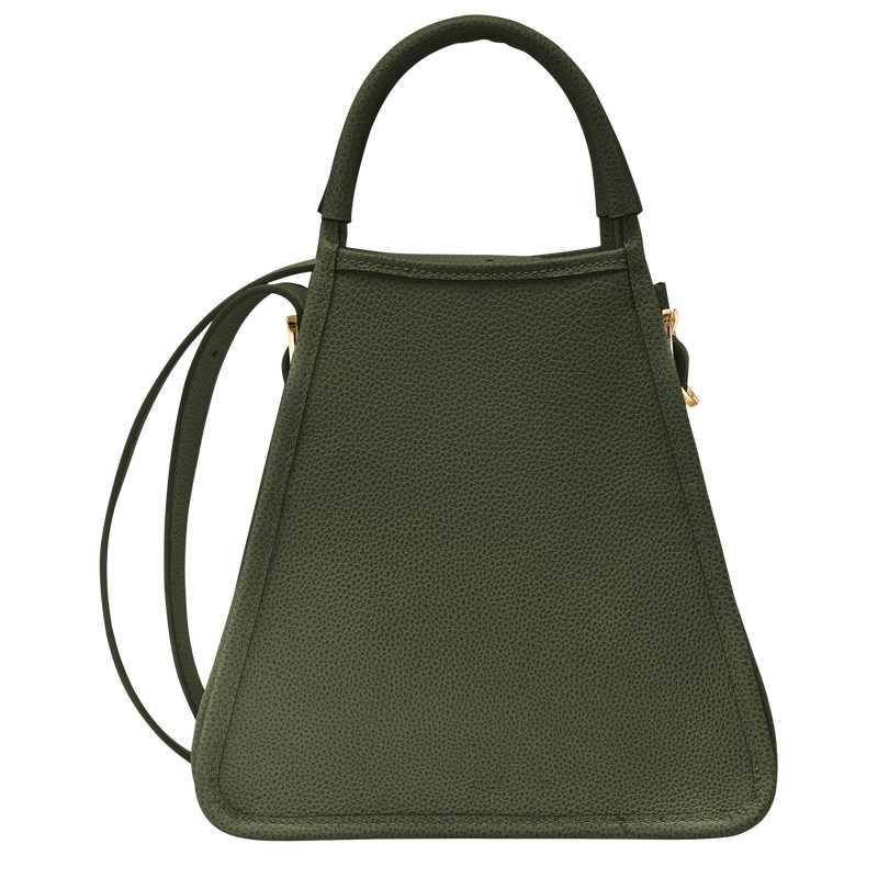 Longchamp Le Foulonné S Handbag - Leather Haki | 2095-ENBFA