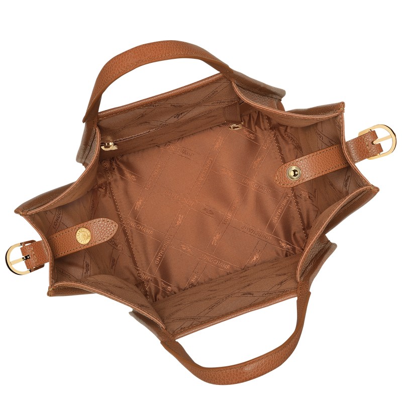 Longchamp Le Foulonné S Handbag - Leather Caramel | 5164-FYPWU