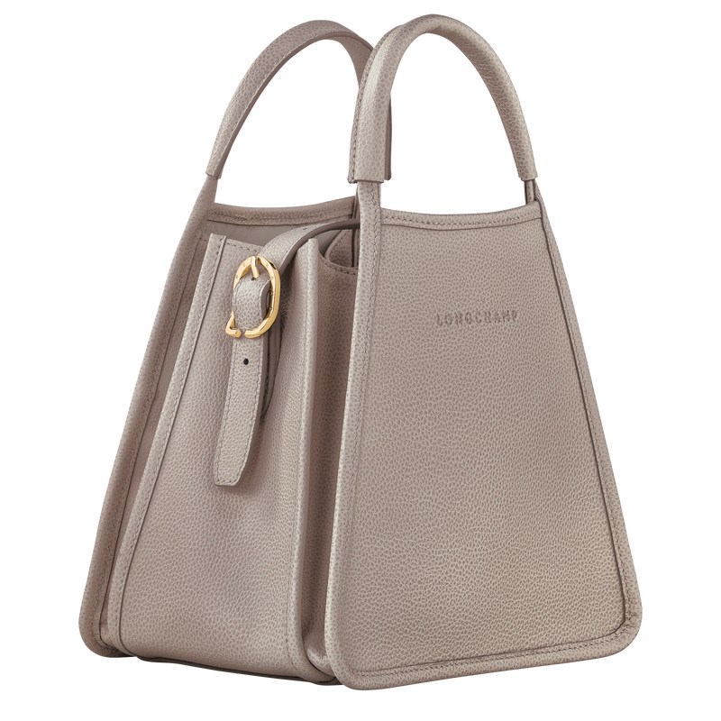 Longchamp Le Foulonné S Handbag - Leather Turtledove | 8239-KMCXQ