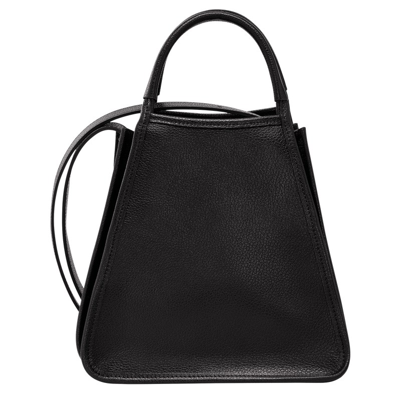 Longchamp Le Foulonné S Handbag - Leather Siyah | 5972-ARWQX