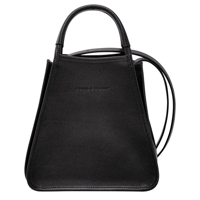 Longchamp Le Foulonné S Handbag - Leather Siyah | 5972-ARWQX