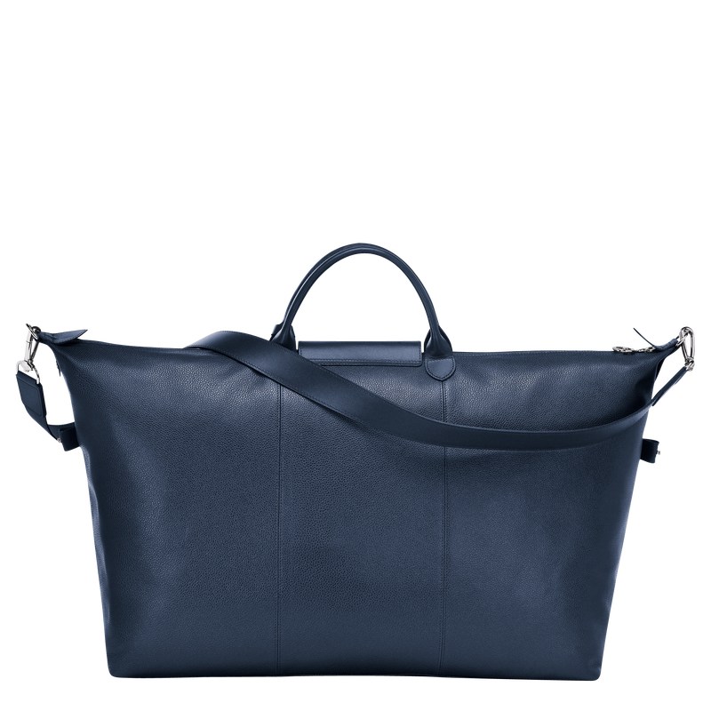 Longchamp Le Foulonné S Travel bag - Leather Lacivert | 1740-JNXUK