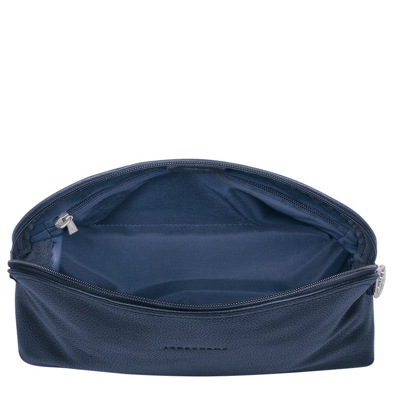 Longchamp Le Foulonné Toiletry case - Leather Lacivert | 6247-WCUIG