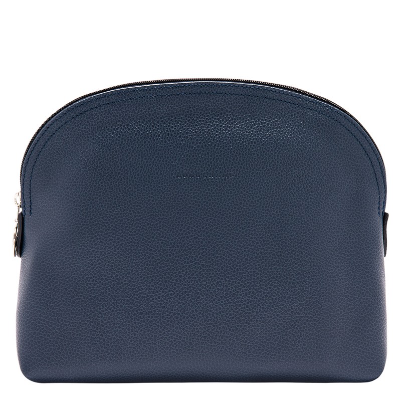 Longchamp Le Foulonné Toiletry case - Leather Lacivert | 6247-WCUIG