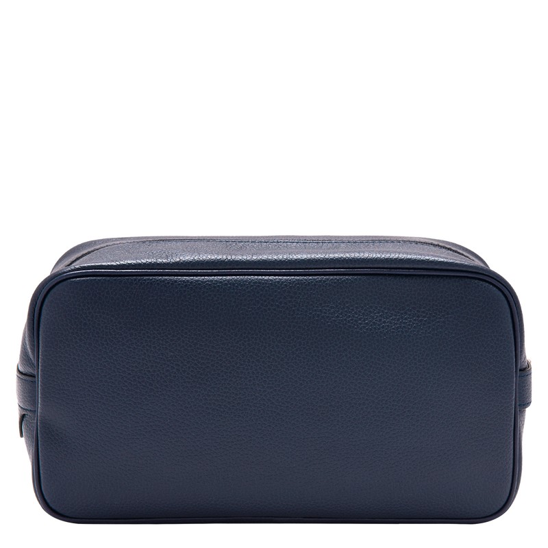 Longchamp Le Foulonné Toiletry case - Leather Lacivert | 9178-PAOYZ