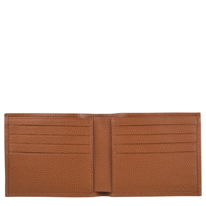 Longchamp Le Foulonné Wallet - Leather Caramel | 6485-GOQSE