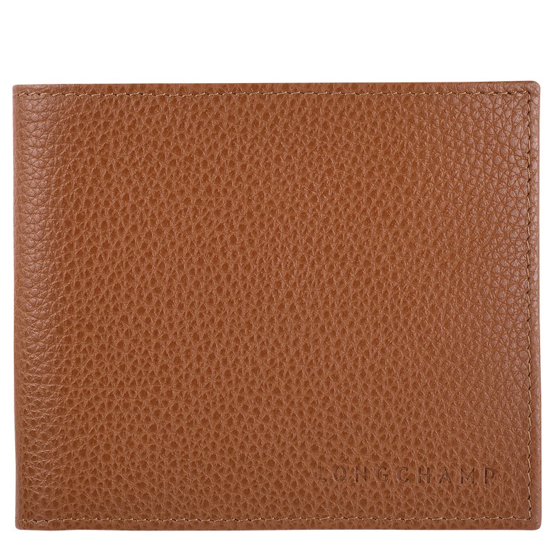 Longchamp Le Foulonné Wallet - Leather Caramel | 6485-GOQSE