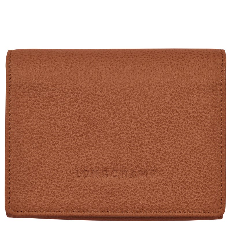 Longchamp Le Foulonné Wallet - Leather Caramel | 6532-VOUTC