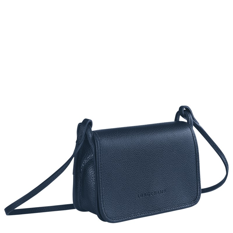 Longchamp Le Foulonné XS Clutch - Leather Lacivert | 2054-ZTRMU