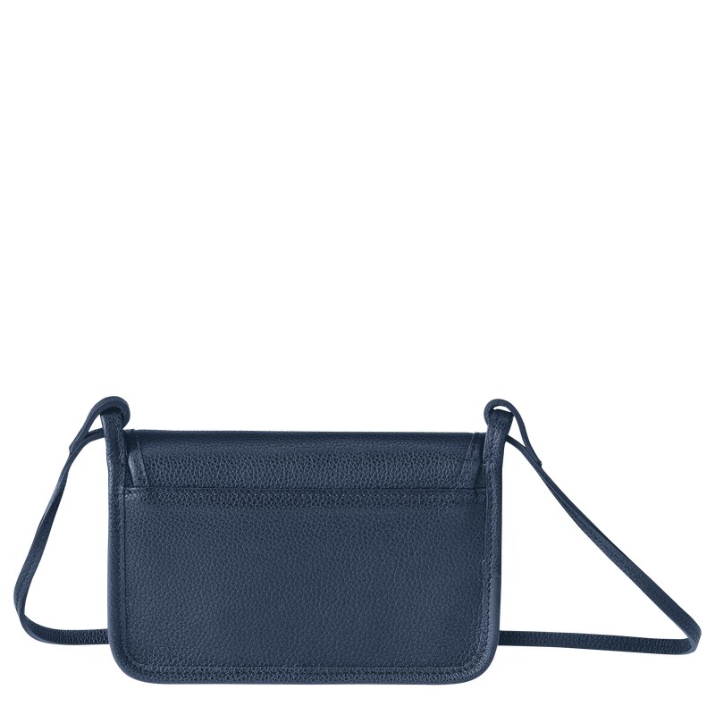 Longchamp Le Foulonné XS Clutch - Leather Lacivert | 2054-ZTRMU