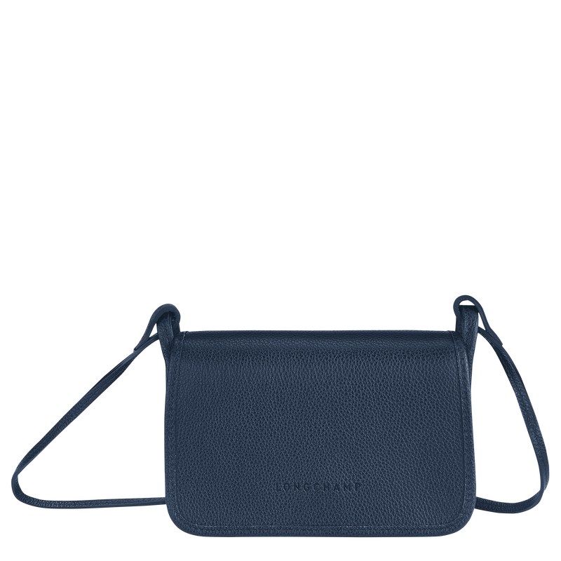 Longchamp Le Foulonné XS Clutch - Leather Lacivert | 2054-ZTRMU