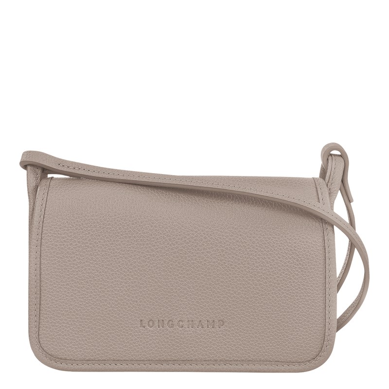 Longchamp Le Foulonné XS Clutch - Leather Turtledove | 1845-DNVKQ