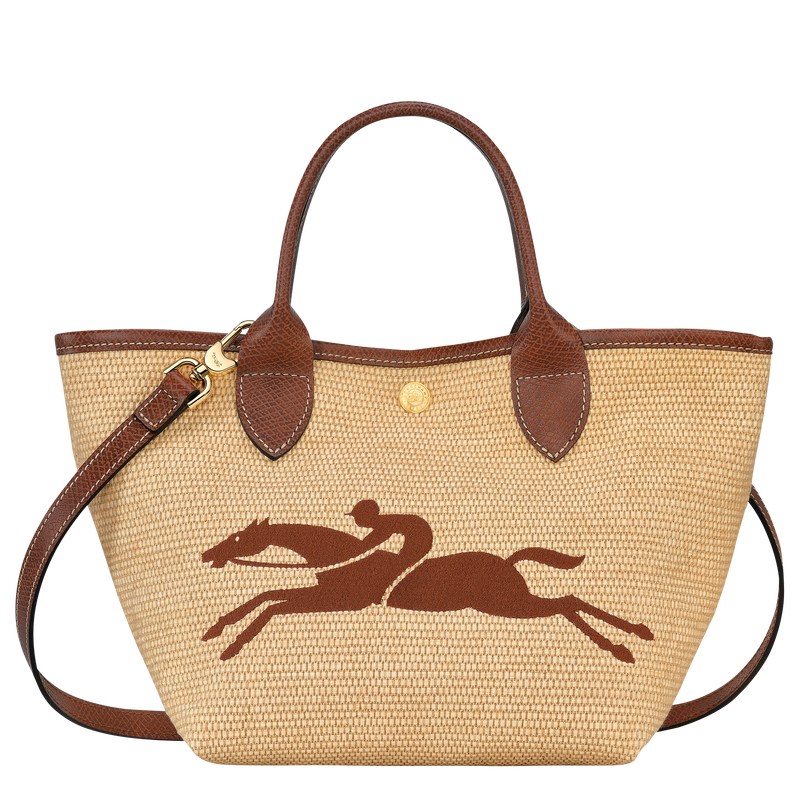 Longchamp Le Panier Pliage S Basket bag - Canvas Kahverengi | 3219-ENTCS