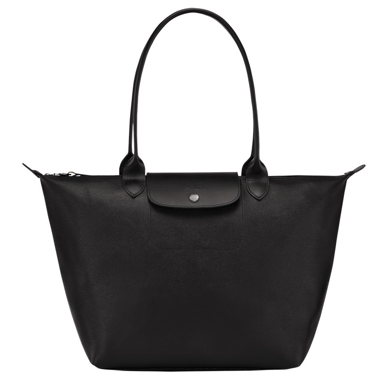 Longchamp Le Pliage City L Tote bag - Canvas Siyah | 2907-HIBDJ