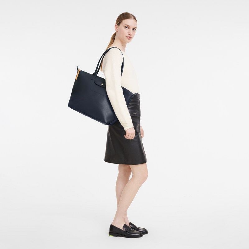 Longchamp Le Pliage City L Tote bag - Canvas Lacivert | 5389-LKOCH