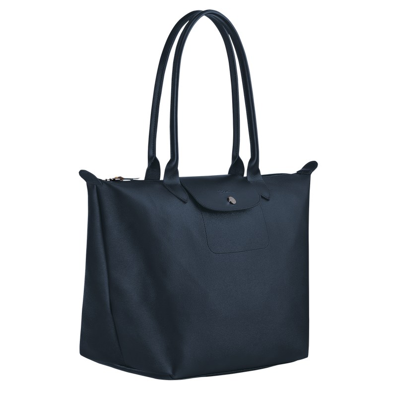 Longchamp Le Pliage City L Tote bag - Canvas Lacivert | 5389-LKOCH