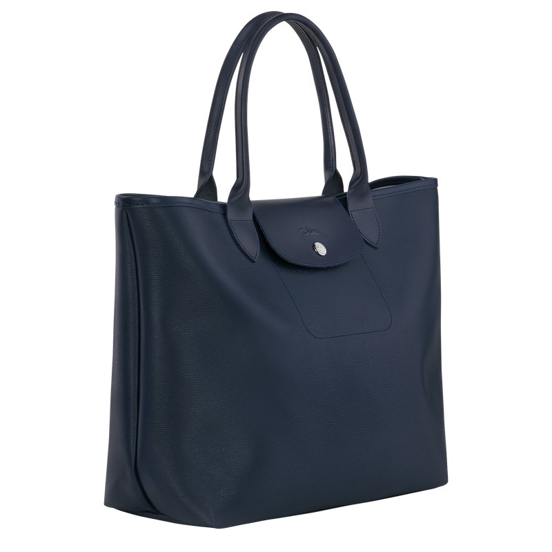 Longchamp Le Pliage City L Tote bag - Canvas Lacivert | 2174-DBHON