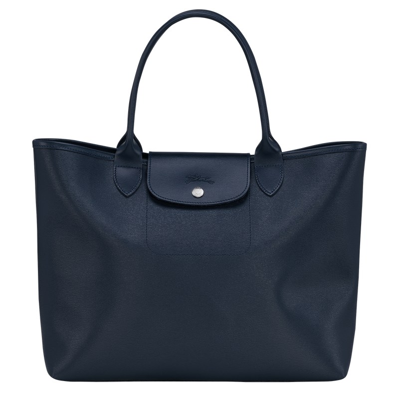 Longchamp Le Pliage City L Tote bag - Canvas Lacivert | 2174-DBHON