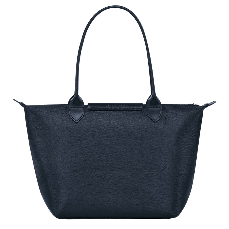 Longchamp Le Pliage City M Tote bag - Canvas Lacivert | 1293-WQIRO