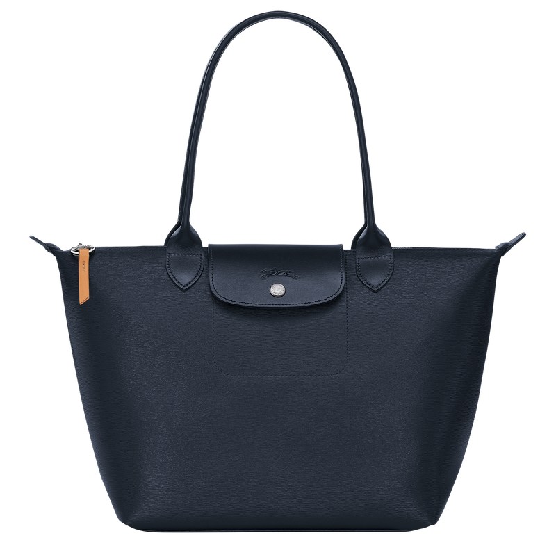 Longchamp Le Pliage City M Tote bag - Canvas Lacivert | 1293-WQIRO