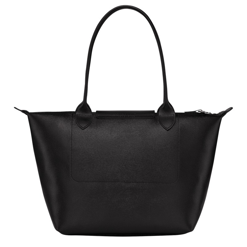 Longchamp Le Pliage City M Tote bag - Canvas Siyah | 0491-TKDYJ