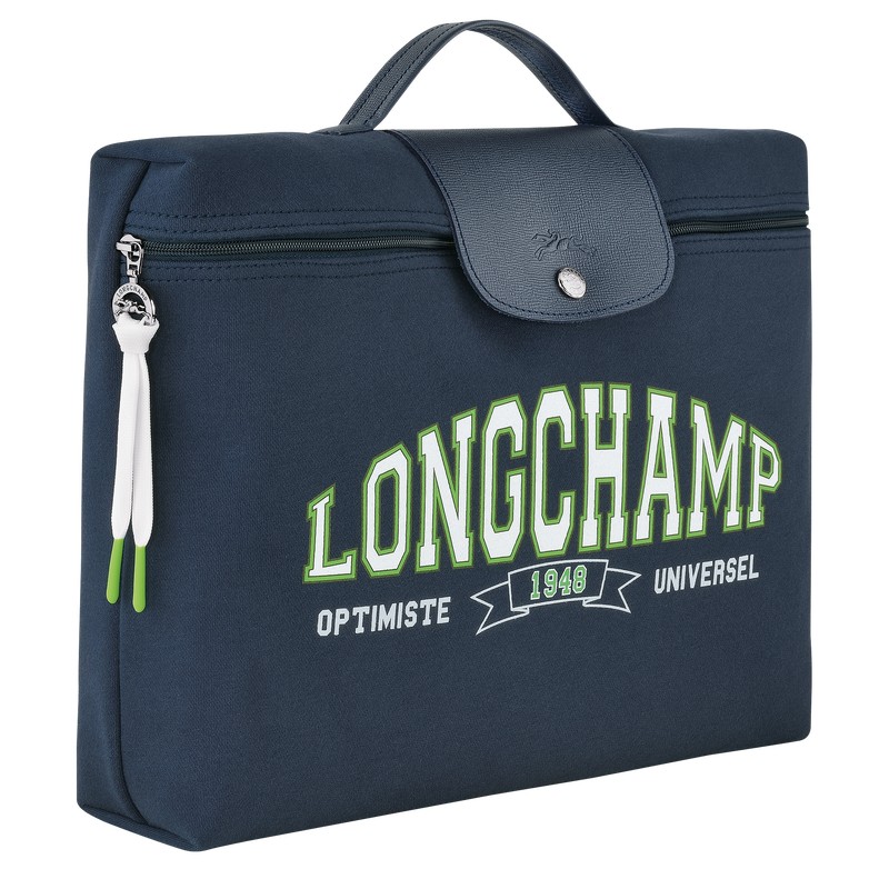 Longchamp Le Pliage Collection Briefcase - Canvas Lacivert | 9207-LTISH