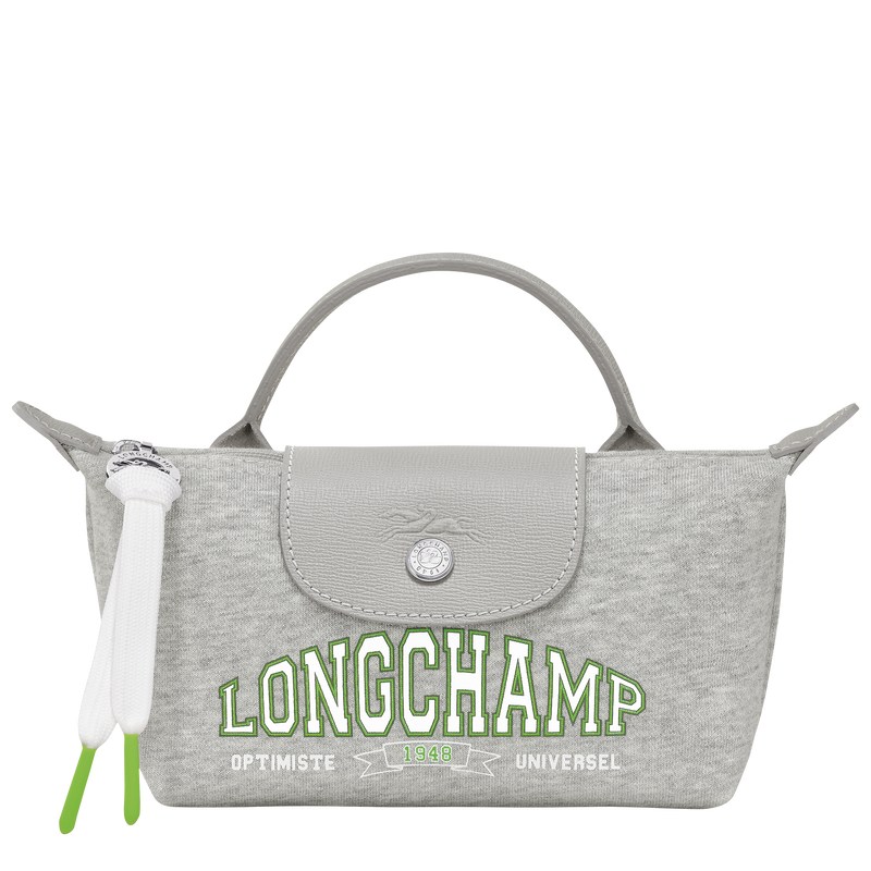 Longchamp Le Pliage Collection Pouch - Canvas Gri | 1480-MKSBU