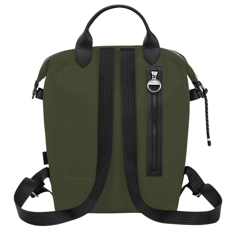 Longchamp Le Pliage Energy L Backpack - Recycled canvas Haki | 8321-TJPIV