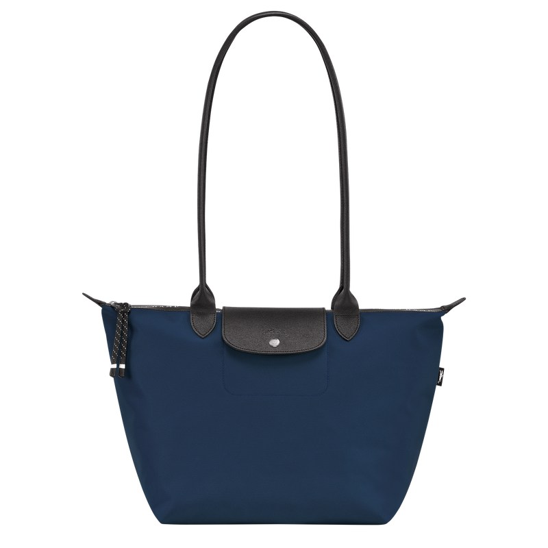 Longchamp Le Pliage Energy L Tote bag - Recycled canvas Lacivert | 4165-ZDVPR